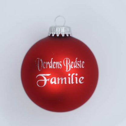 Julekugle - Verdens bedste familie