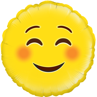 Smiley emoji - Giv en ballon