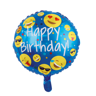 Emoji happy birthday - Giv en ballon