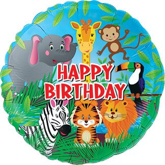 Jungle Happy Birthday - Giv en ballon