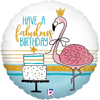 Fabulous Flamingo Birthday - Giv en ballon
