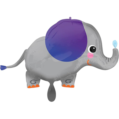 Elefant med lilla ører
