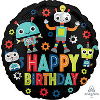 Happy Birthday Robots - Giv en ballon