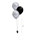 Nytaar-bordbuket-3balloner-soelv-sort